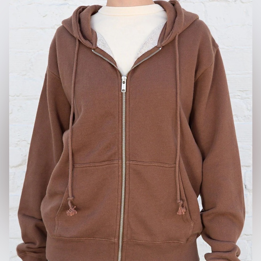 brown brandy melville christy hoodie